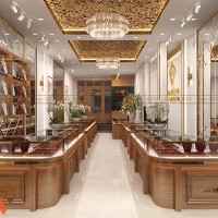 Thiết kế tiệm vàng sang trọng tại Hải Phòng  